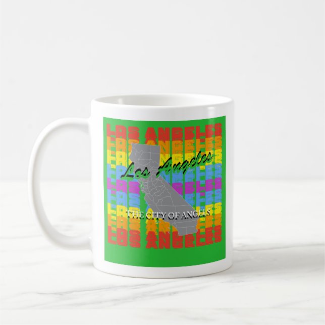 Los Angeles coffee mug  Kaffemugg (Vänster)
