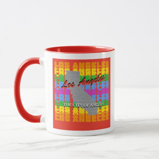 Los Angeles coffee mug  Mugg (Vänster)