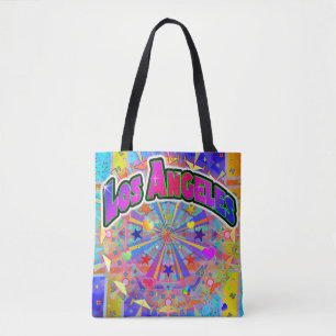 Los Angeles Cosmic Unity Tote Bag Tygkasse