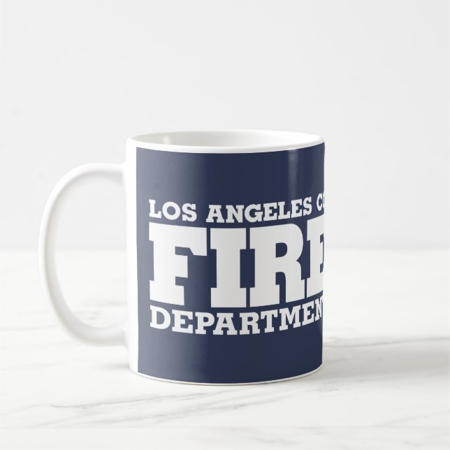 Los Angeles County Fire Department Battalion 2 Mug Kaffemugg (Vänster)