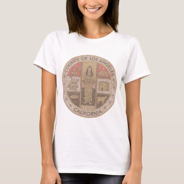 Los Angeles County förseglar Tee Shirt (Framsida)
