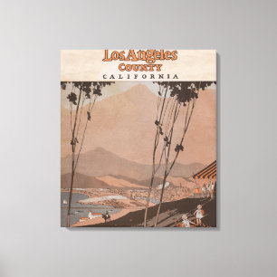 Los Angeles County Kalifornien Canvastryck