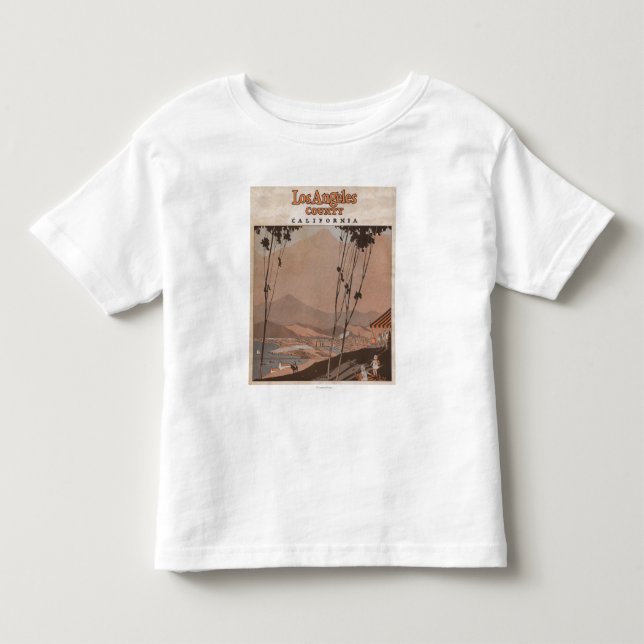 Los Angeles County Kalifornien Tee Shirt (Framsida)