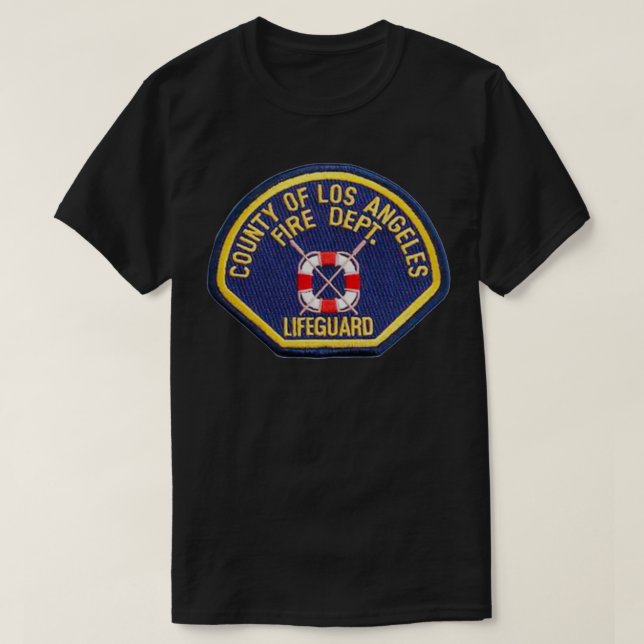 Los Angeles County Lifeguard T Shirt (Design framsida)