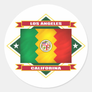 Los Angeles Diamond Runt Klistermärke