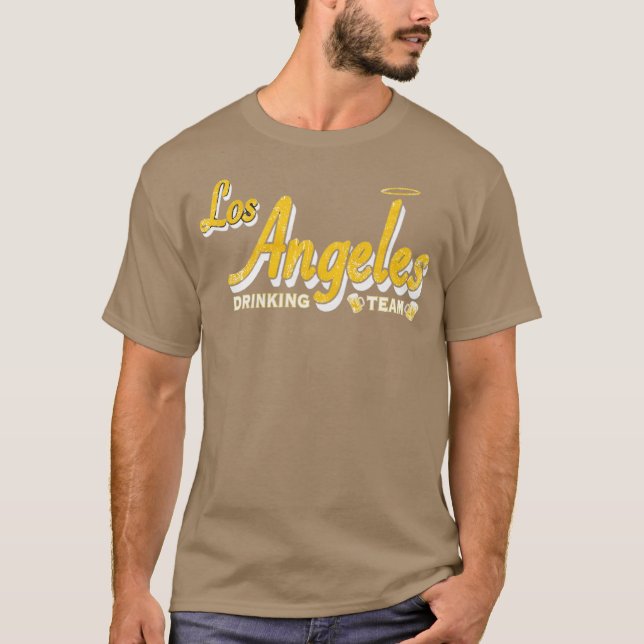 Los Angeles Drinking Team T Shirt (Framsida)