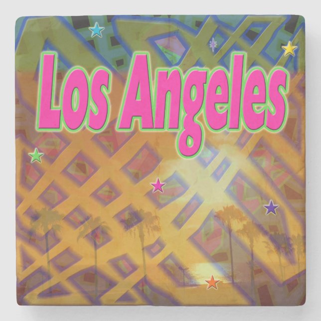 Los Angeles EExternal Marble Stone Underlägg (Framsidan)