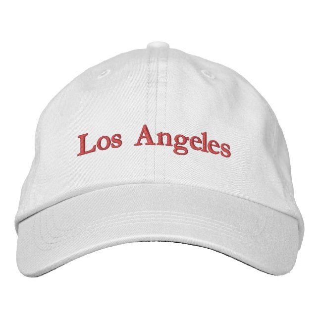 Los Angeles Embroiderade Baseball Cap Broderad Keps (Framsida)
