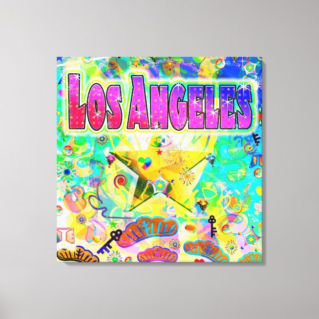 Los Angeles Epoch Hour Stretched Kanvastryck (Framsida)