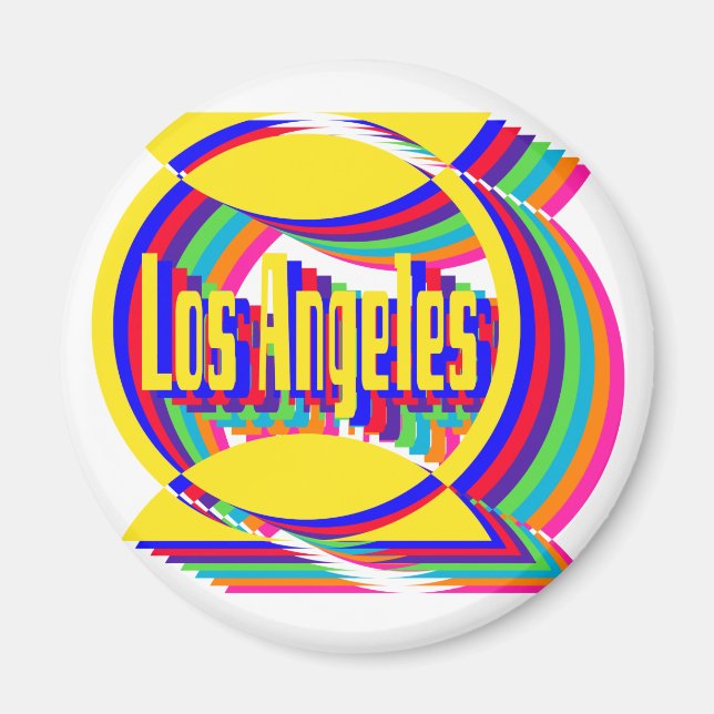 Los Angeles Färg Combo 1 Magnet (Framsidan)