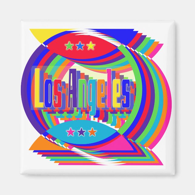 Los Angeles Färg Combo 2 Magnet (Framsidan)