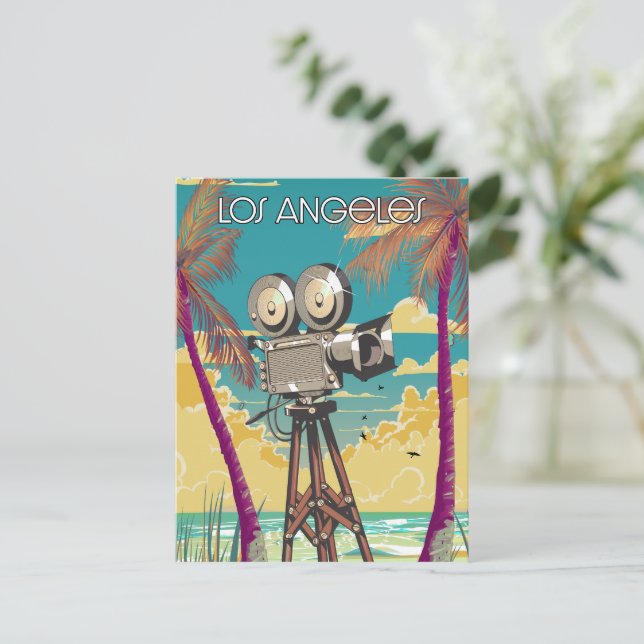 Los Angeles Filmkameraaffisch Vykort (Stående Fram)