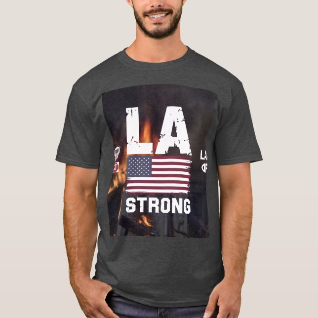 los angeles fire t shirt (Framsida)
