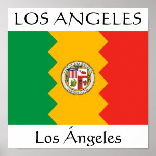 Los Angeles Flagga Poster