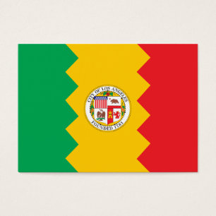 Los Angeles flagga stad Visitkort