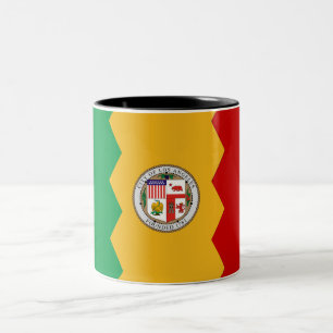 Los Angeles flagga Två-Tonad Mugg
