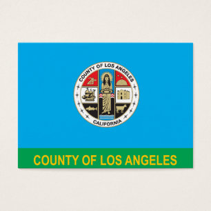 Los Angeles flagga Visitkort