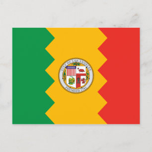 Los Angeles Flagga Vykort