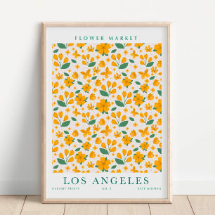 Los Angeles Flower Market Botanical blir Poster