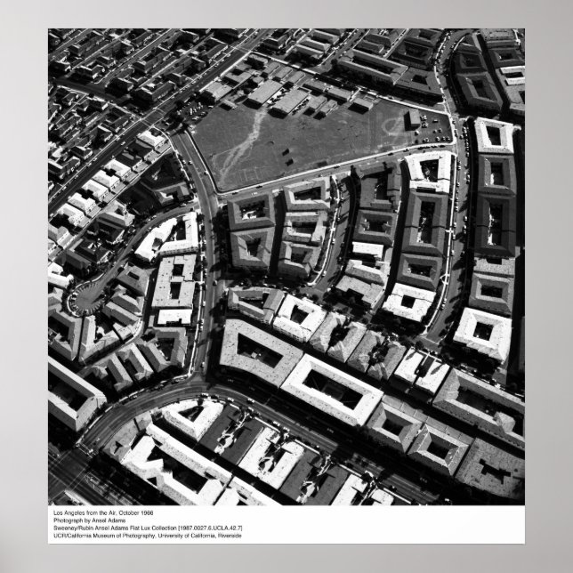 Los Angeles från Luft, 1966 Poster (Framsidan)