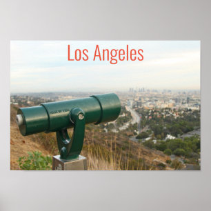 Los Angeles från Mulholland Drive Poster