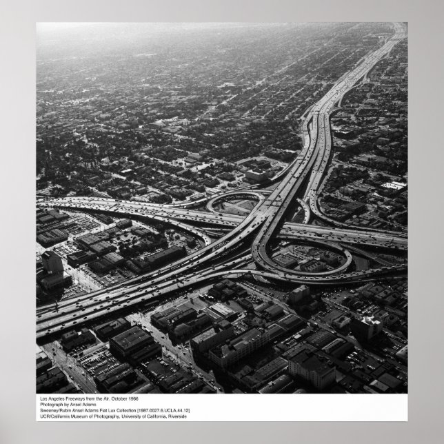 Los Angeles Freeways från Luft, 1966 Poster (Framsidan)