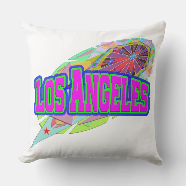 Los Angeles Future Pillow Kudde (Framsida)