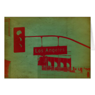 Los Angeles gata Hälsningskort