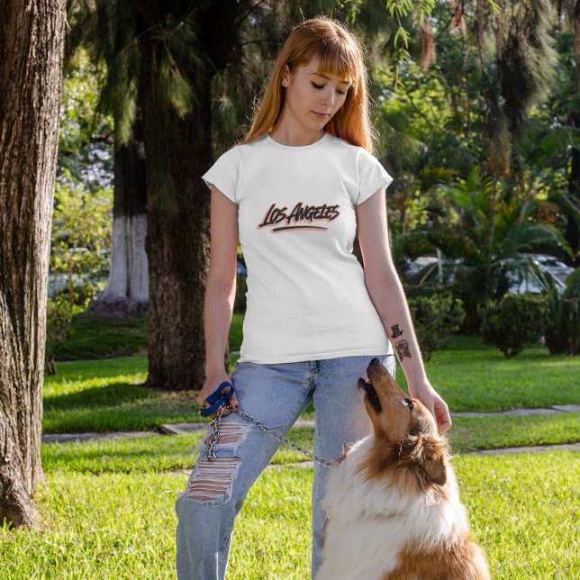 Los Angeles Graffiti Stil T Shirt (Skapare uppladdad)