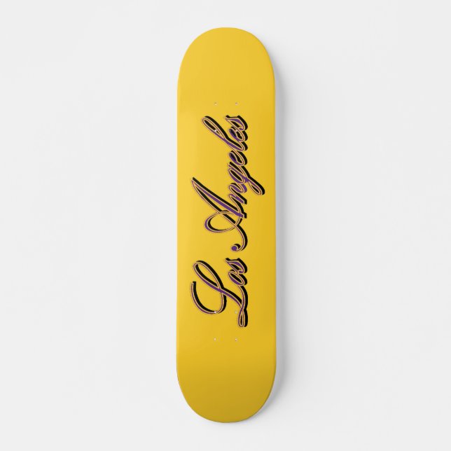 Los Angeles guldmyntfotSkateboard Mini Skateboard Bräda 18,7 Cm (Framsida)