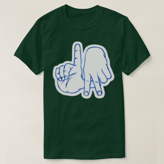 Los Angeles Hand Sign white T Shirt (Design framsida)