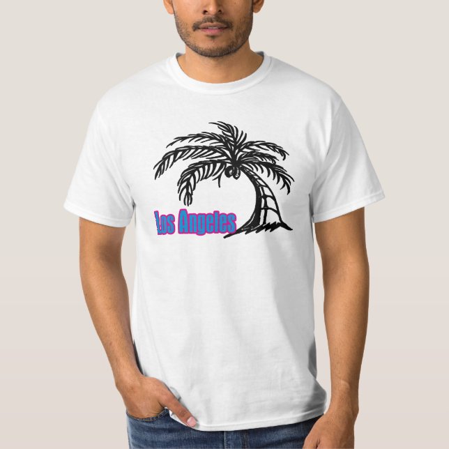 Los Angeles Handflatan Träd #1 T-Shirt (Framsida)