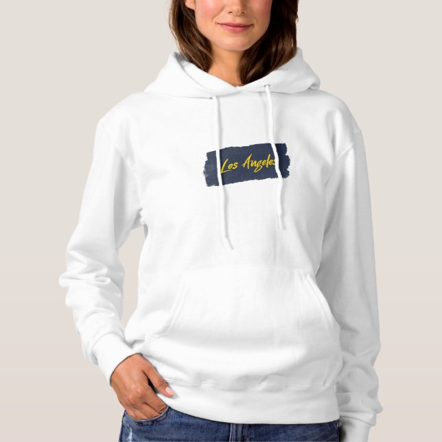 Los Angeles handskrivna gula typografi  T Shirt (Framsida)