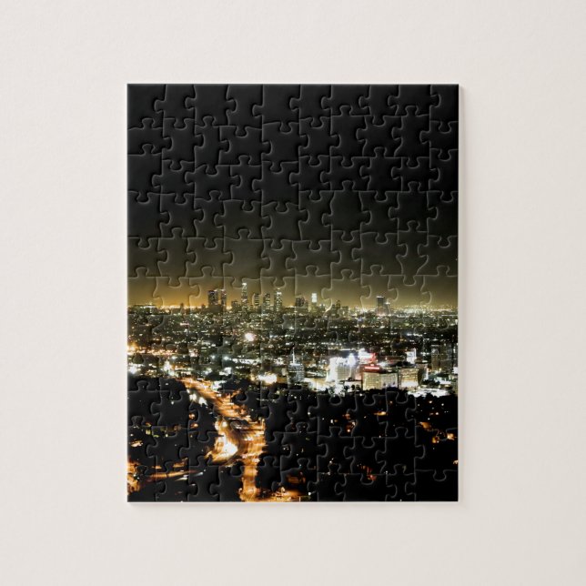 Los Angeles härlig natt för CA Pussel (Vertikal)