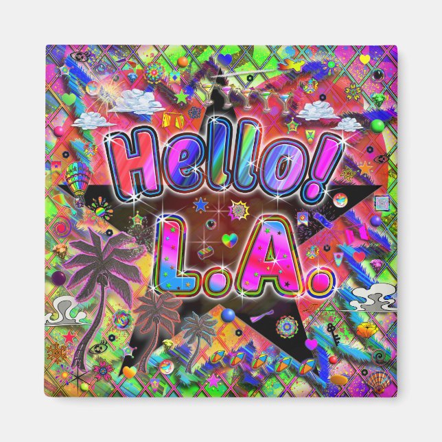 Los Angeles Hej! Magnet! Magnet (Framsidan)