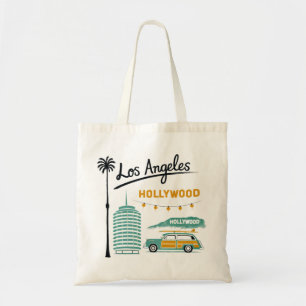 Los Angeles Hollywood Retro Resa Konst Tygkasse
