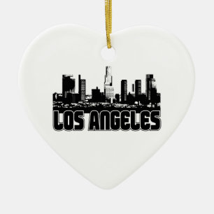 Los Angeles horisont Julgransprydnad Keramik