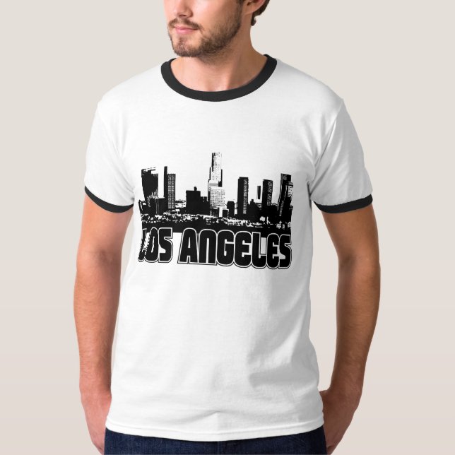 Los Angeles horisont Tee Shirt (Framsida)