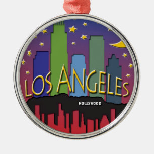 Los Angeles horisontnighlife Julgransprydnad Metall