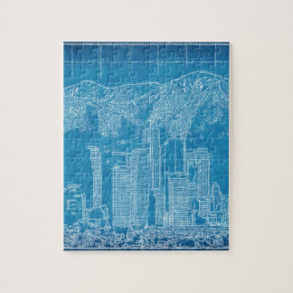 Los Angeles horisontritning Pussel