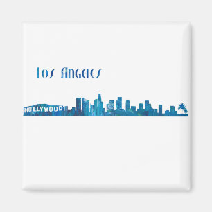 Los Angeles horisontSilhouette Magnet