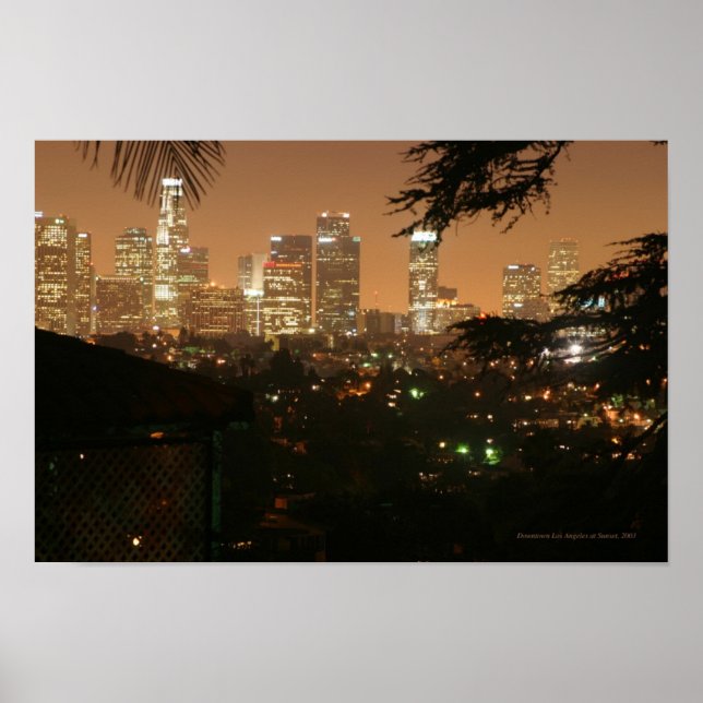 Los Angeles i Night Poster (Framsidan)