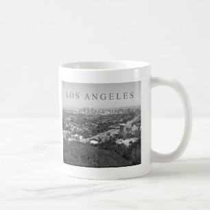 Los Angeles i svartvitt Kaffemugg