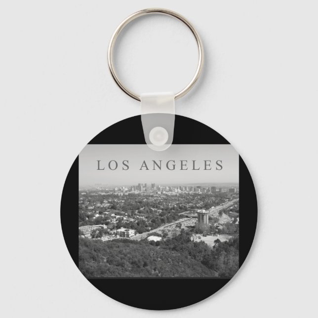 Los Angeles in Black and White Nyckelring (Framsida)