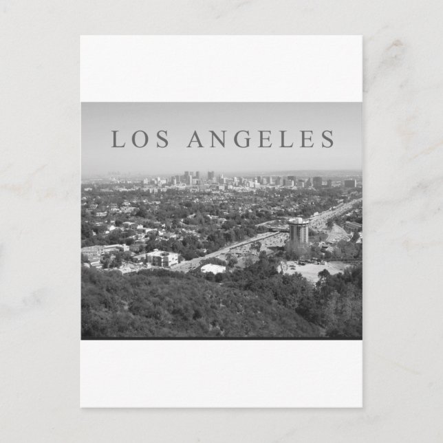 Los Angeles in Black and White Vykort (Framsida)