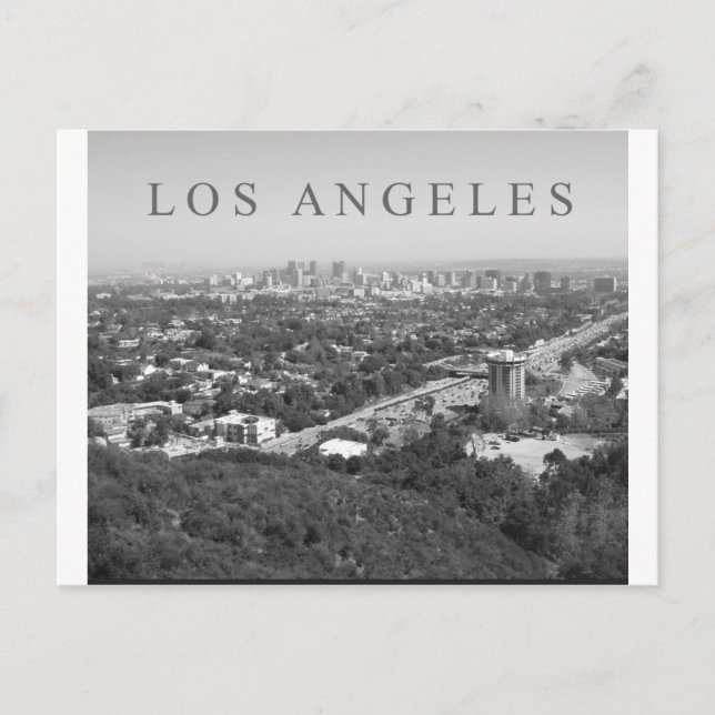 Los Angeles in Black and White Vykort (Framsida)