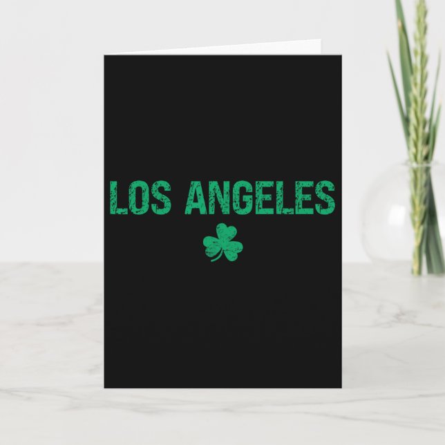 Los Angeles irländska Shamrock St Patrick's Day 1  Kort (Framsida)