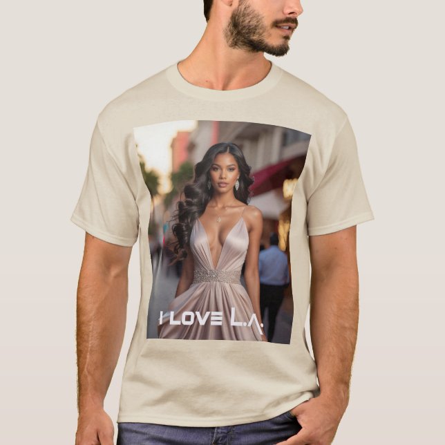 LOS ANGELES - JAG ÄLSKAR LA T SHIRT (Framsida)