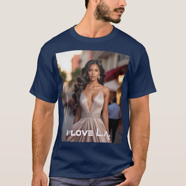 LOS ANGELES - JAG ÄLSKAR LA T SHIRT (Framsida)