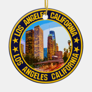 Los Angeles Julgransprydnad Keramik
